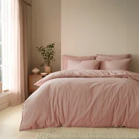 Soft Washed Cotton Duvet Cover & Pillowcase Set