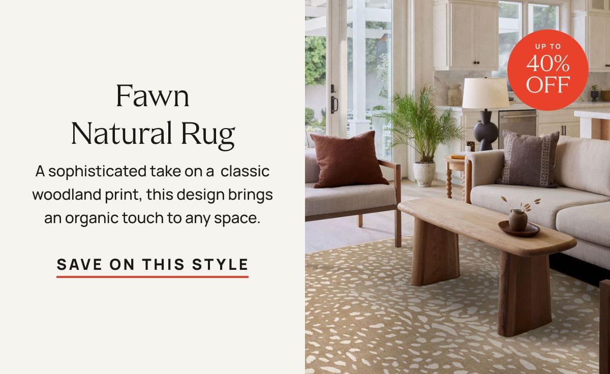 Fawn Natural Rug | Save On This Style