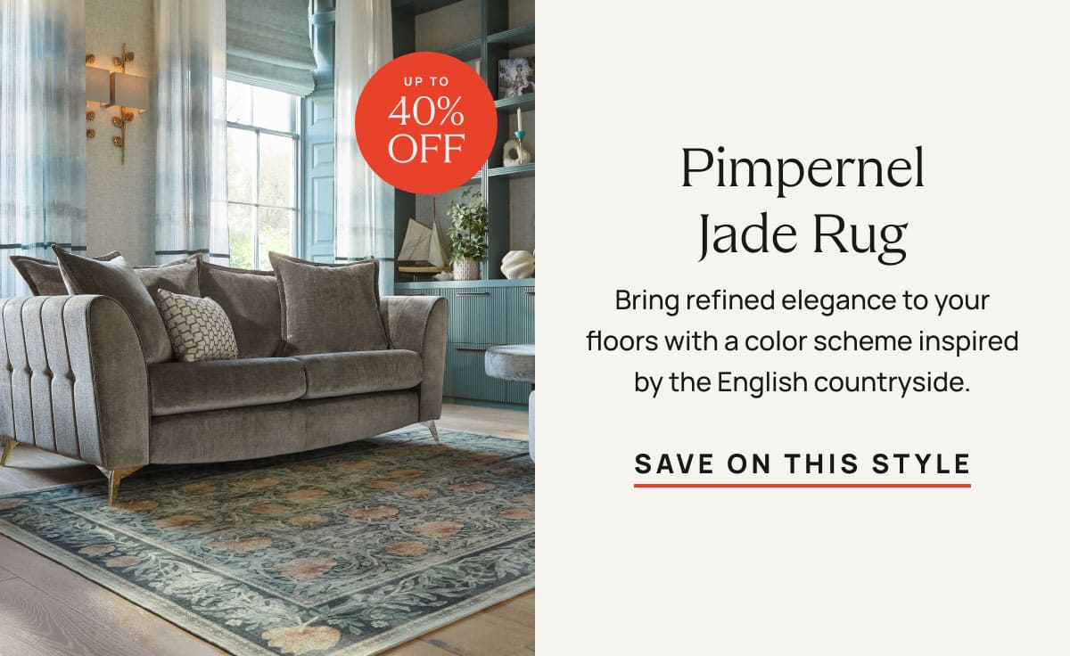 Pimpernel Jade Rug | Save On This Style