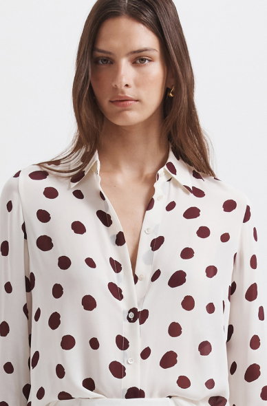 Dolcetto Silk Long Sleeve Shirt