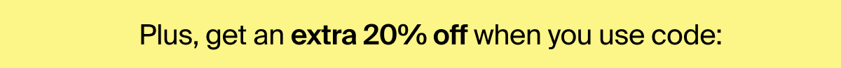 20% Off Sitewide Ends Tonight