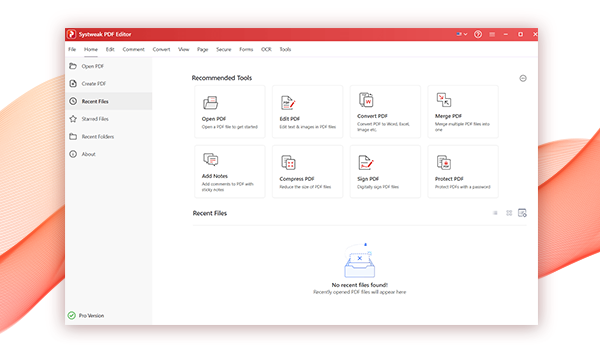 screenshot - PDF-Editor tools overview