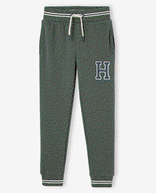 Fleece Joggers for Boys - lichen