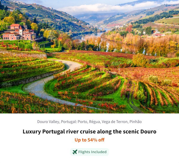 Luxury Portugal river cruise along the scenic Douro