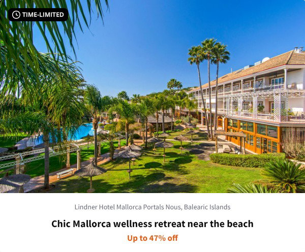 Chic Mallorca wellness retreat near the beach