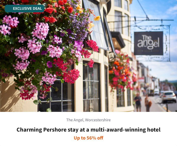 Charming Pershore stay at a multi-award-winning hotel