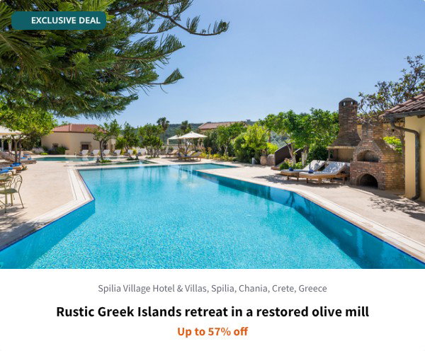 Rustic Greek Islands retreat in a restored olive mill