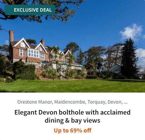 Elegant Devon bolthole with acclaimed dining &amp; bay views