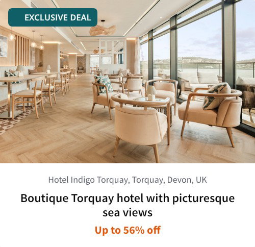 Boutique Torquay hotel with picturesque sea views