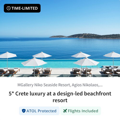 5* Crete luxury at a design-led beachfront resort