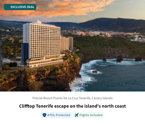 Clifftop Tenerife escape on the island's north coast