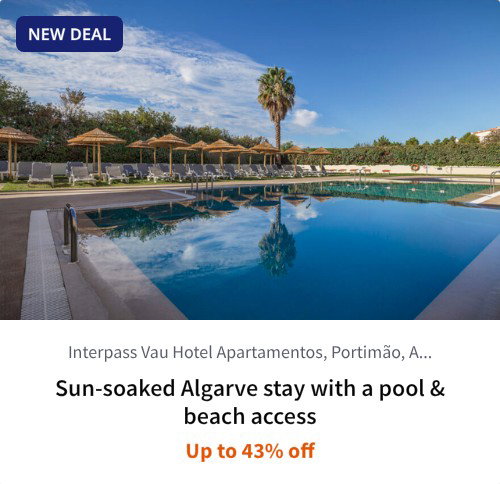 Sun-soaked Algarve stay with a pool &amp; beach access