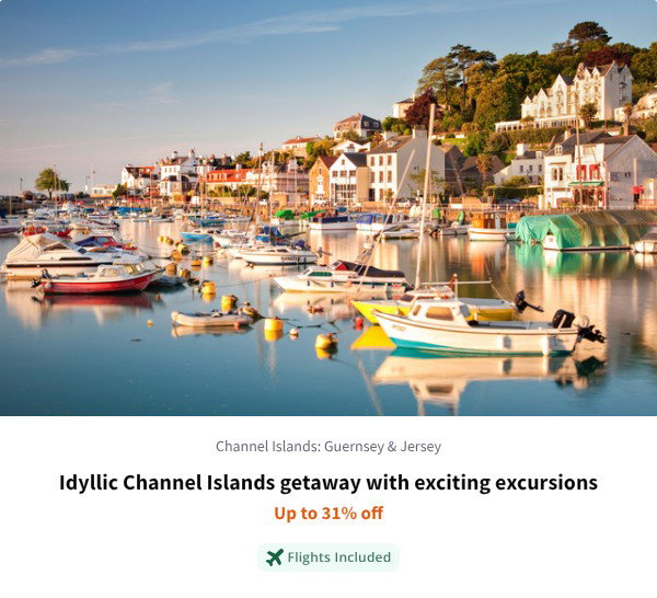 Idyllic Channel Islands getaway with exciting excursions