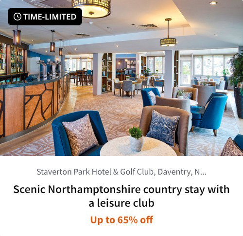 Scenic Northamptonshire country stay with a leisure club