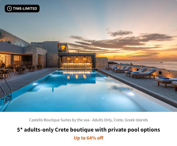 5* adults-only Crete boutique with private pool options