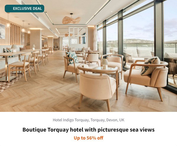 Boutique Torquay hotel with picturesque sea views