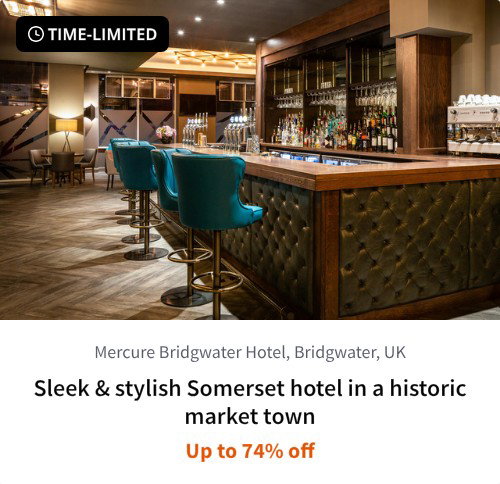 Sleek &amp; stylish Somerset hotel in a historic market town