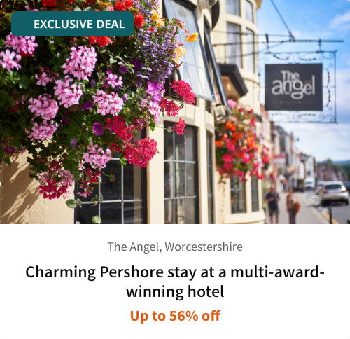 Charming Pershore stay at a multi-award-winning hotel