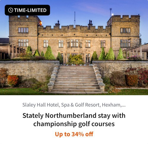 Stately Northumberland stay with championship golf courses