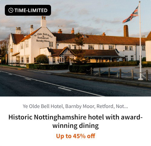 Historic Nottinghamshire hotel with award-winning dining