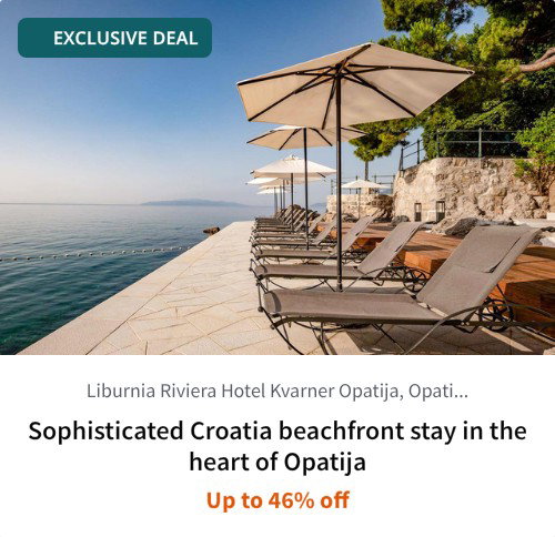 Sophisticated Croatia beachfront stay in the heart of Opatija