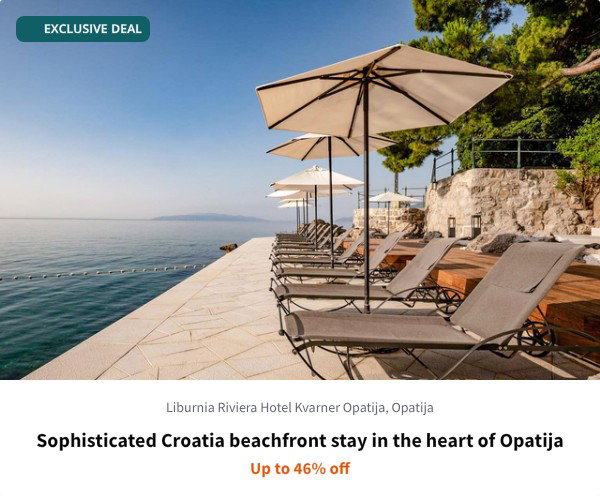Sophisticated Croatia beachfront stay in the heart of Opatija