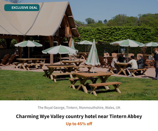 Charming Wye Valley country hotel near Tintern Abbey