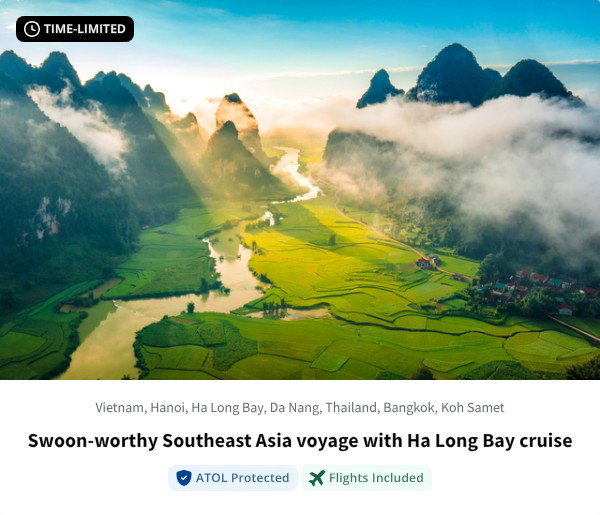 Swoon-worthy Southeast Asia voyage with Ha Long Bay cruise