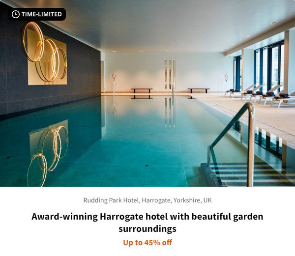 Award-winning Harrogate hotel with beautiful garden surroundings