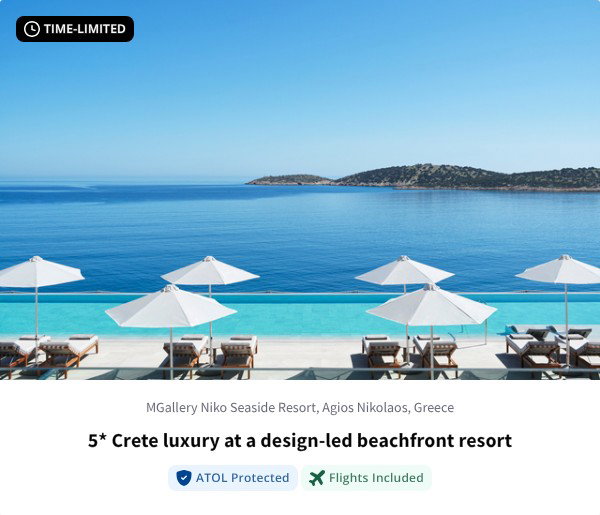 5* Crete luxury at a design-led beachfront resort
