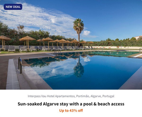 Sun-soaked Algarve stay with a pool & beach access