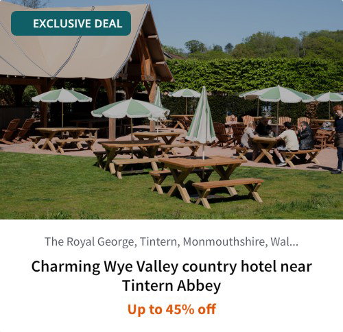Charming Wye Valley country hotel near Tintern Abbey