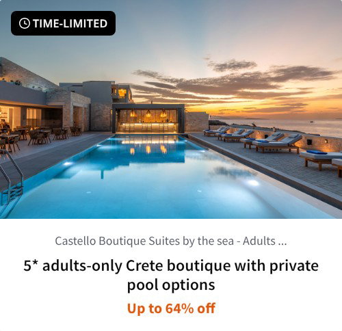 5* adults-only Crete boutique with private pool options