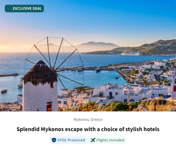 Splendid Mykonos escape with a choice of stylish hotels