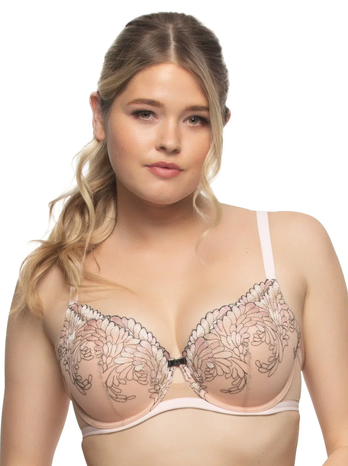 Image of Aura Embroidered Contour Bra