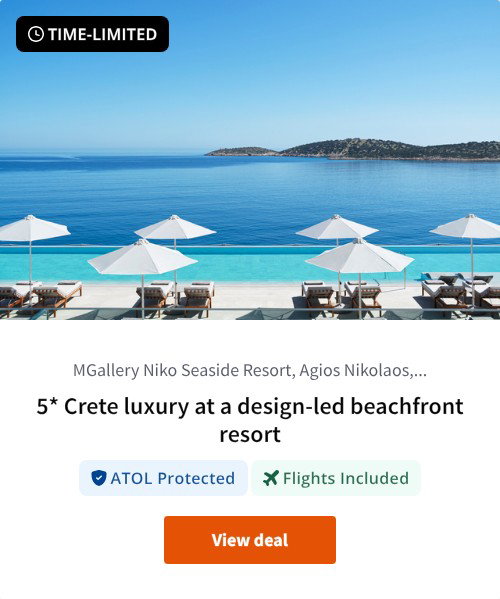 5* Crete luxury at a design-led beachfront resort