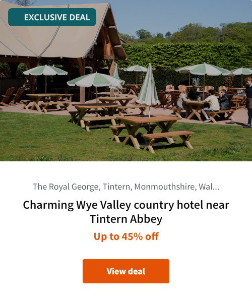 Charming Wye Valley country hotel near Tintern Abbey