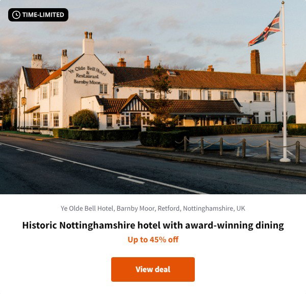 Historic Nottinghamshire hotel with award-winning dining