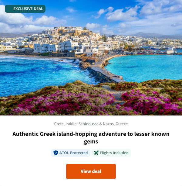 Authentic Greek island-hopping adventure to lesser known gems