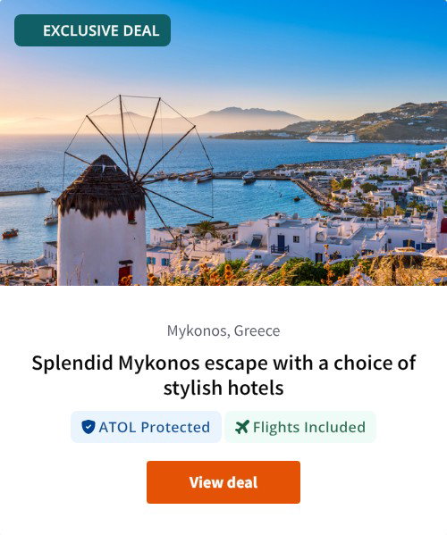 Splendid Mykonos escape with a choice of stylish hotels