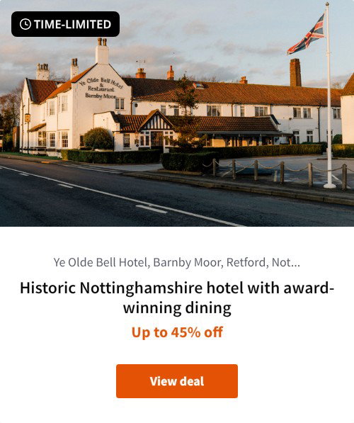 Historic Nottinghamshire hotel with award-winning dining