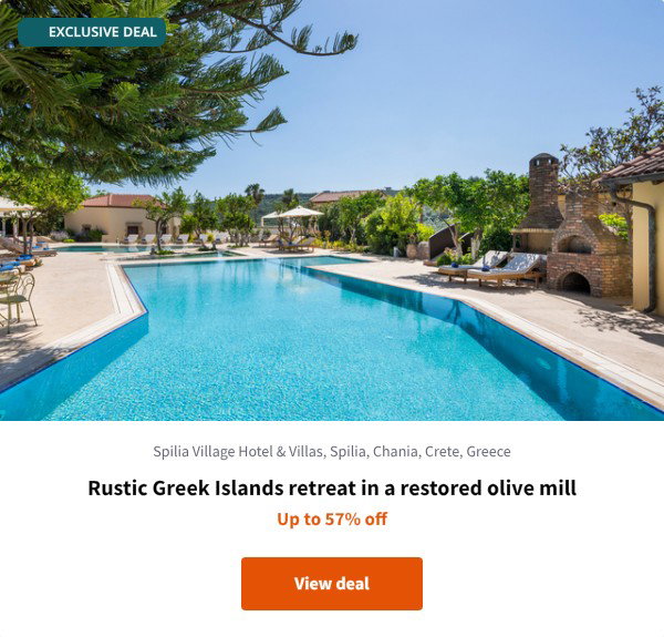 Rustic Greek Islands retreat in a restored olive mill