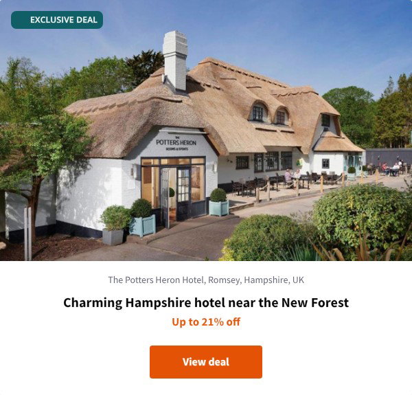 Charming Hampshire hotel near the New Forest