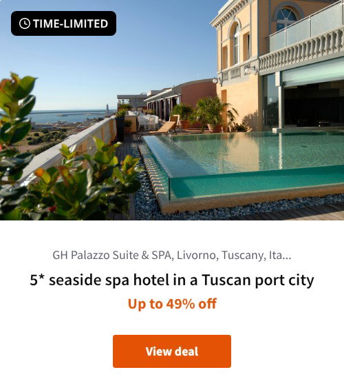 5* seaside spa hotel in a Tuscan port city