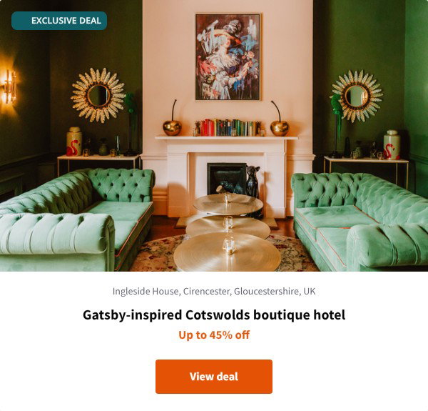 Gatsby-inspired Cotswolds boutique hotel
