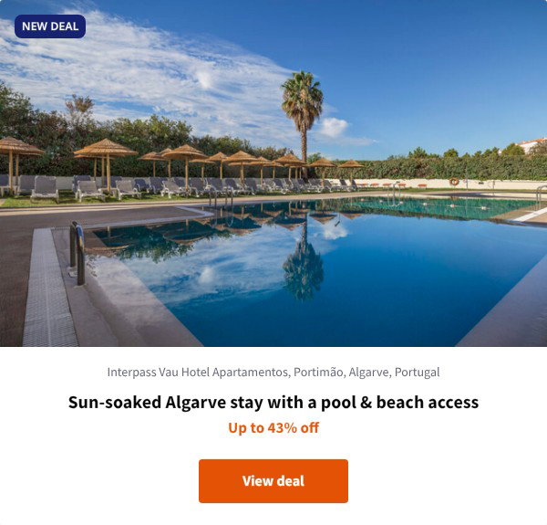 Sun-soaked Algarve stay with a pool & beach access