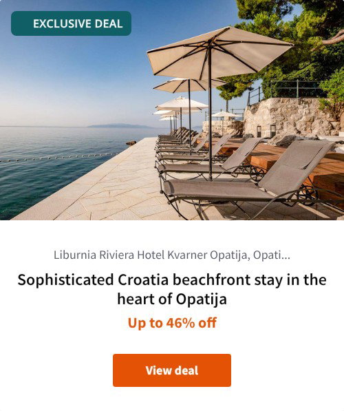Sophisticated Croatia beachfront stay in the heart of Opatija
