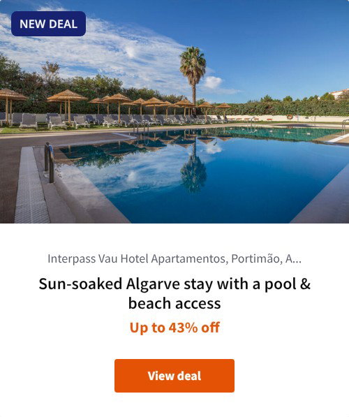 Sun-soaked Algarve stay with a pool &amp; beach access