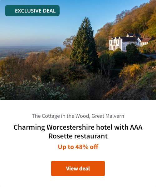 Charming Worcestershire hotel with AAA Rosette restaurant