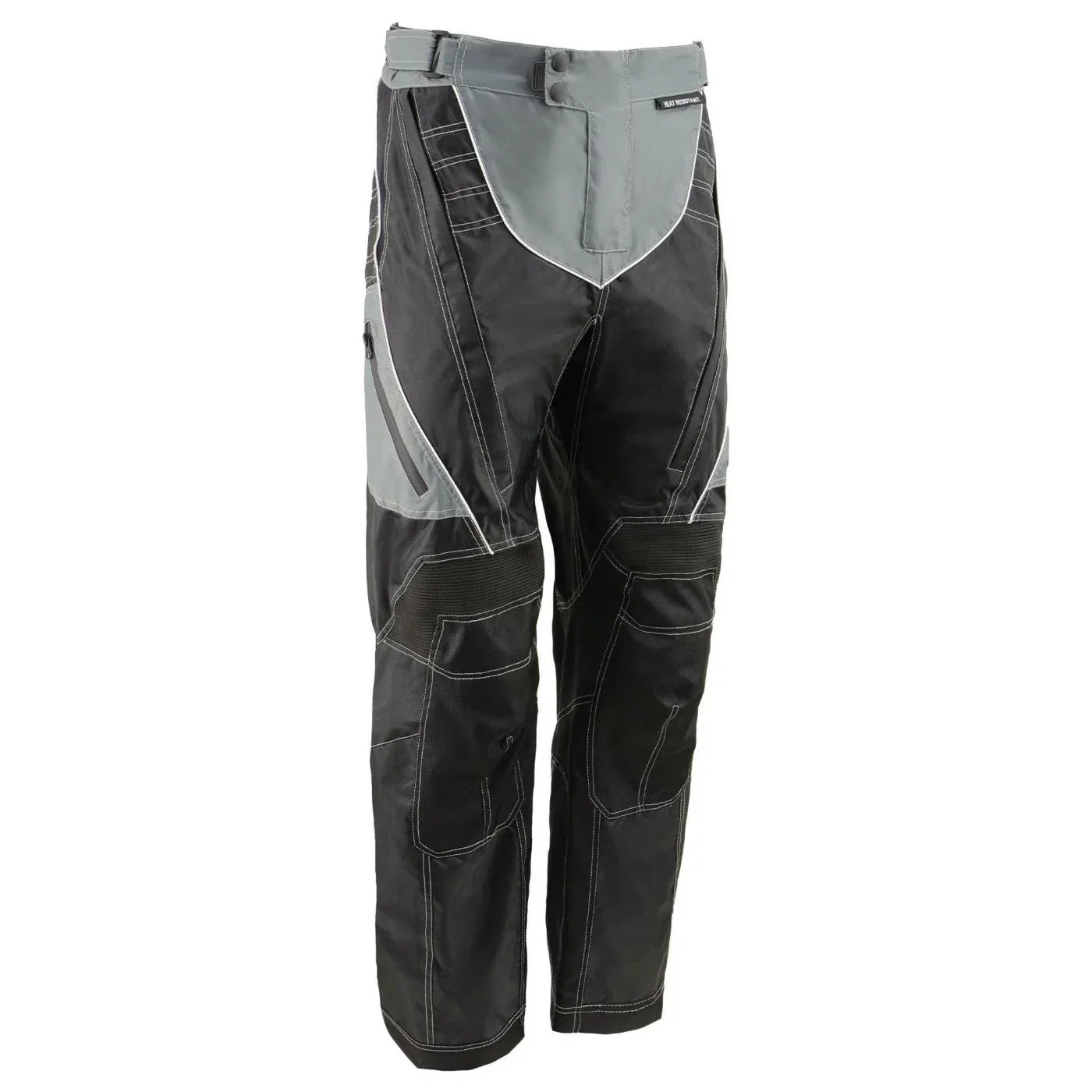 Image of Milwaukee Leather MPM5730 Men's Black and Grey Tri-Tex Fabric Motorcycle Rider Pants w/ CE Armor Protection